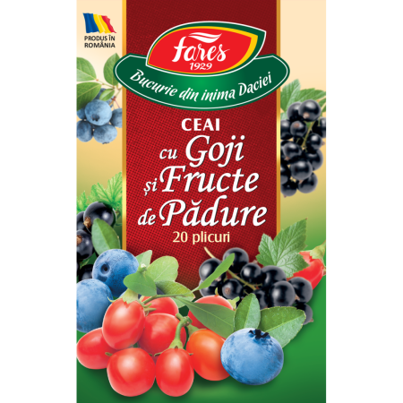 FARES Ceai cu Goji si Fructe de Padure 20x2g [2]