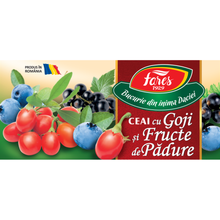 FARES Ceai cu Goji si Fructe de Padure 20x2g [3]