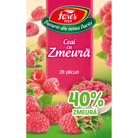 FARES Ceai cu Zmeura 40% 20x2g [2]