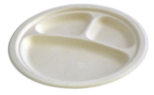 Pahare / Capace / Palete - Farfurii Biodegradabile de Unica Folosinta 18cm 50buc