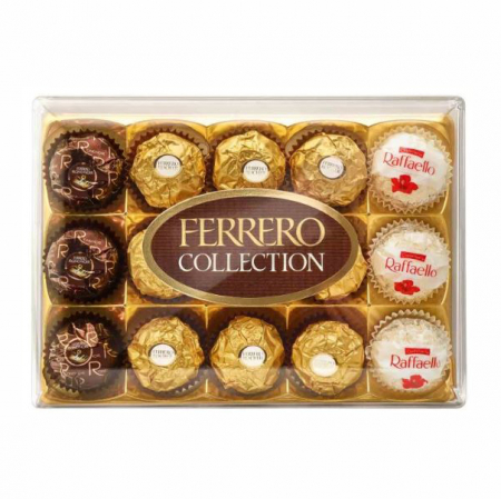 Dulciuri - FERRERO ROCHER Collection Bomboane de Ciocolata, Praline 15 buc 172g