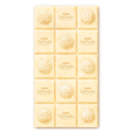 RAFFAELLO Tableta de Ciocolata Alba cu Cocos si Migdale 90g [1]