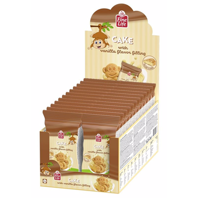 Prajituri Ambalate - FINE LIFE Monkey Cake Prajitura cu Crema de Vanilie 24x30g