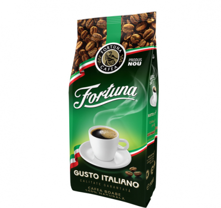 Cafea Boabe Premium - FORTUNA Gusto Italiano Cafea Boabe 1Kg