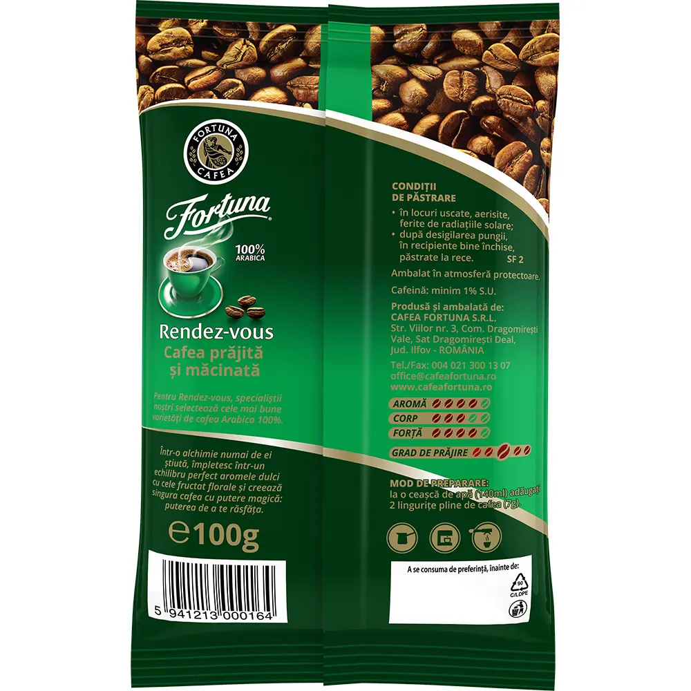 FORTUNA Rendez-Vous Cafea Macinata 100g [1]