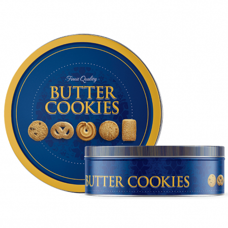 Biscuiti & Fursecuri - Biscuiti cu Unt in Cutie Metalica 454g