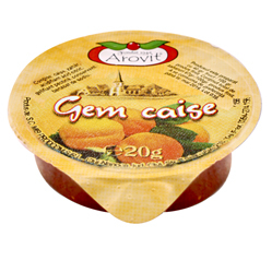 Gem si Dulceata din Fructe - Gem de Caise Portionat AROVIT 40buc x 20g