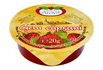 Gem si Dulceata din Fructe - Gem de Capsuni Portionat AROVIT 40buc x 20g