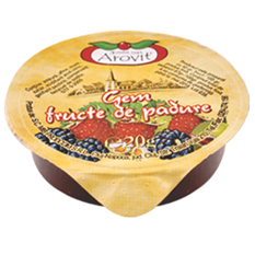 Gem si Dulceata din Fructe - Gem de Fructe de Padure Portionat AROVIT 40buc x 20g