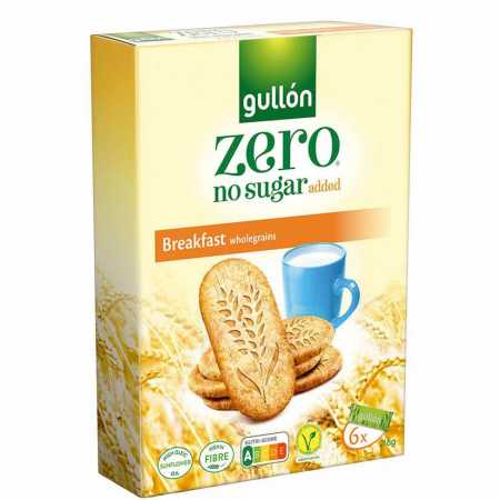 Dulciuri - GULLON Breakfast Biscuiti Fara Zahar Adaugat cu Cereale Integrale 216g