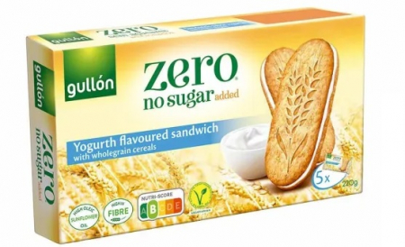 Biscuiti & Fursecuri - GULLON Sandwich Biscuiti Dietetici cu Crema de Iaurt 220g