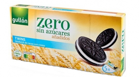Biscuiti & Fursecuri - GULLON Sandwich Biscuiti fara Zahar cu Cacao si Crema de Lapte 210g