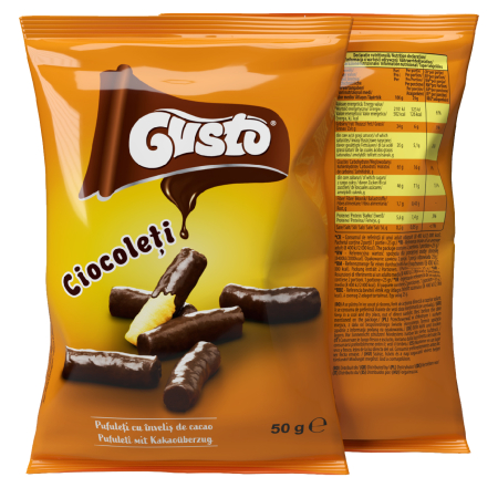 GUSTO Pufuleti Glazurati cu Cacao 6x50g [0]