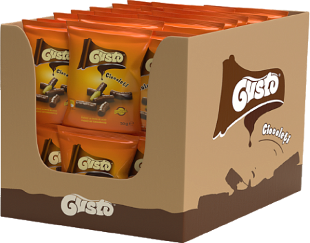 GUSTO Pufuleti Glazurati cu Cacao 6x50g [3]