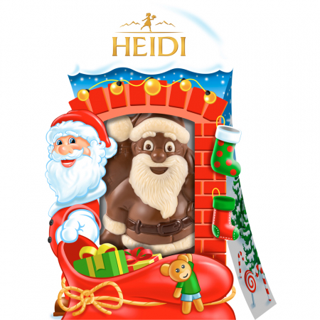 Dulciuri si Cadouri pentru Craciun - HEIDI Figurina din Ciocolata - Mos Craciun 70g