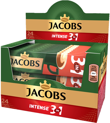 JACOBS 3in1 Intense Mix Cafea Instant Plic 24buc [0]