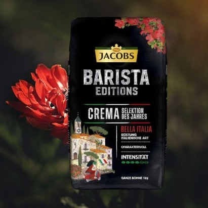 JACOBS Barista Crema Bella Italia Selektion Des Jahres Cafea Boabe 1kg [3]
