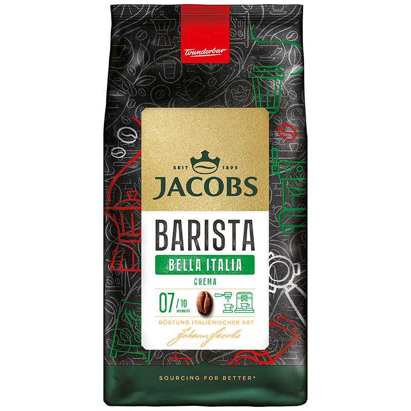 JACOBS Barista Editions Crema Bella Italia Cafea Boabe 1kg [1]