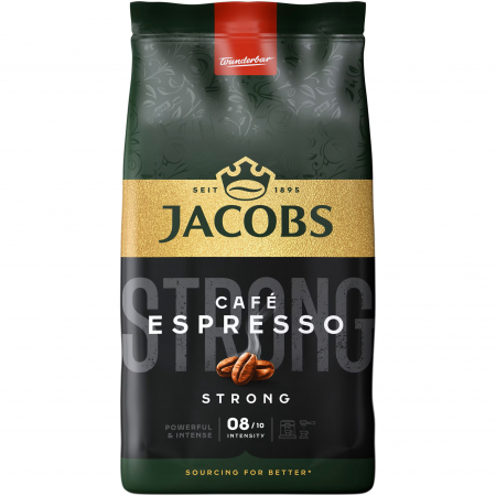 Promotii - JACOBS Cafe Espresso Strong Cafea Boabe 1Kg