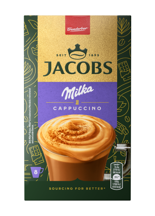 Ciocolată Caldă / Cappuccino - JACOBS Cappuccino Milka Choco Plic 8buc