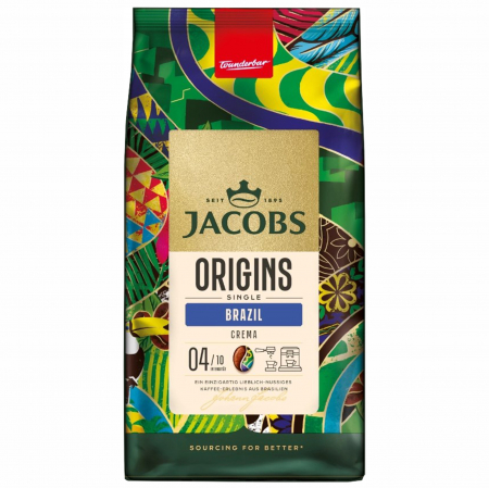 Cafea Boabe Premium - JACOBS Origins Single Brazil Crema Cafea Boabe 1kg