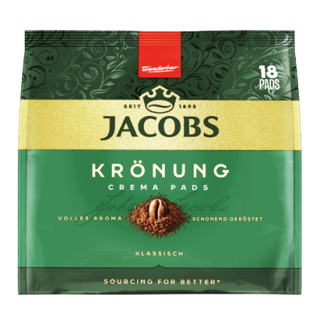 Capsule cu Cafea - JACOBS Kronung Crema Paduri Senseo 62mm Monodoze 118g 18buc
