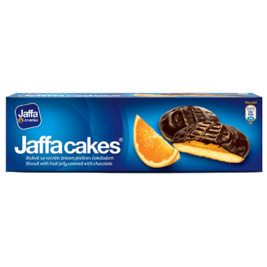JAFFA CAKES Biscuiti cu Ciocolata si Suc de Portocale 150g [0]