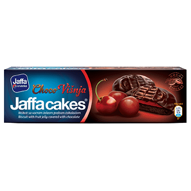 JAFFA CAKES Biscuiti cu Ciocolata si Suc de Visine 155g [0]