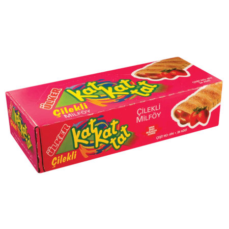 KAT KAT KAT Foietaj cu Crema de Capsune 6 x 28g [1]