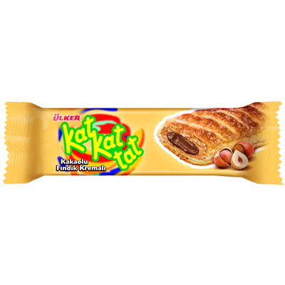 Biscuiti & Fursecuri - KAT KAT KAT Foietaj cu Crema de Cacao si Alune 6 x 28g