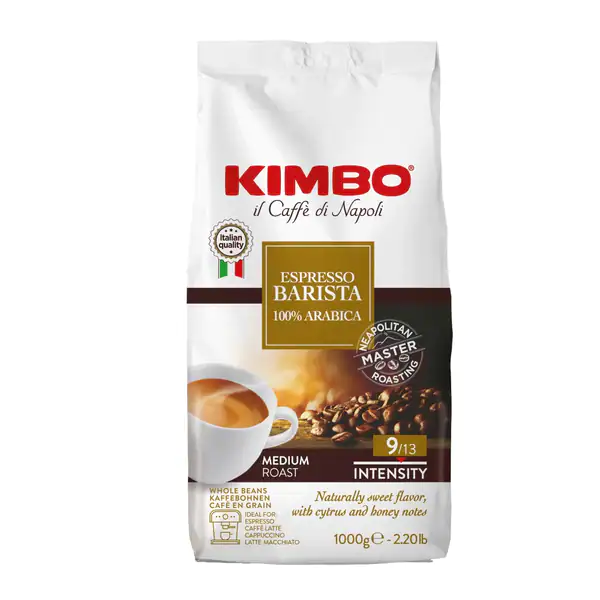 Cafea Boabe Premium - KIMBO Espresso Barista 100% Arabica Cafea Boabe 1kg
