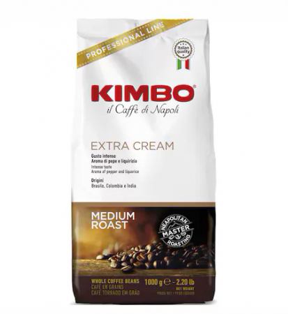 Cafea Boabe Premium - KIMBO Extra Cream Cafea Boabe 1Kg