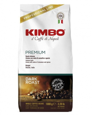 Cafea Boabe Premium - KIMBO Premium Dark Roast Cafea Boabe 1Kg