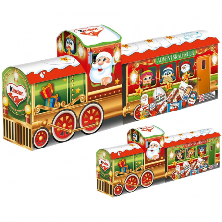 Promotii - KINDER Trenulet Calendar Advent cu Ciocolata 221g