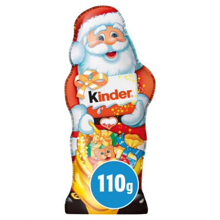 Dulciuri si Cadouri pentru Craciun - KINDER Figurina Mos Craciun din Ciocolata 110g