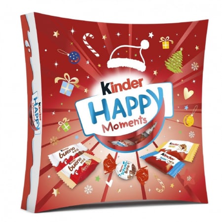 Praline si Bomboane pentru Craciun - KINDER Happy Moments Mix de Ciocolata pentru Craciun 231g