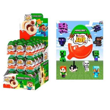KINDER Joy Ou cu Crema de Lapte si Surpriza Minecraft bax. 24x20g [2]