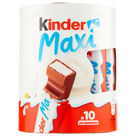 Ciocolata & Praline - KINDER Maxi Batoane de Ciocolata cu Lapte 10x21g