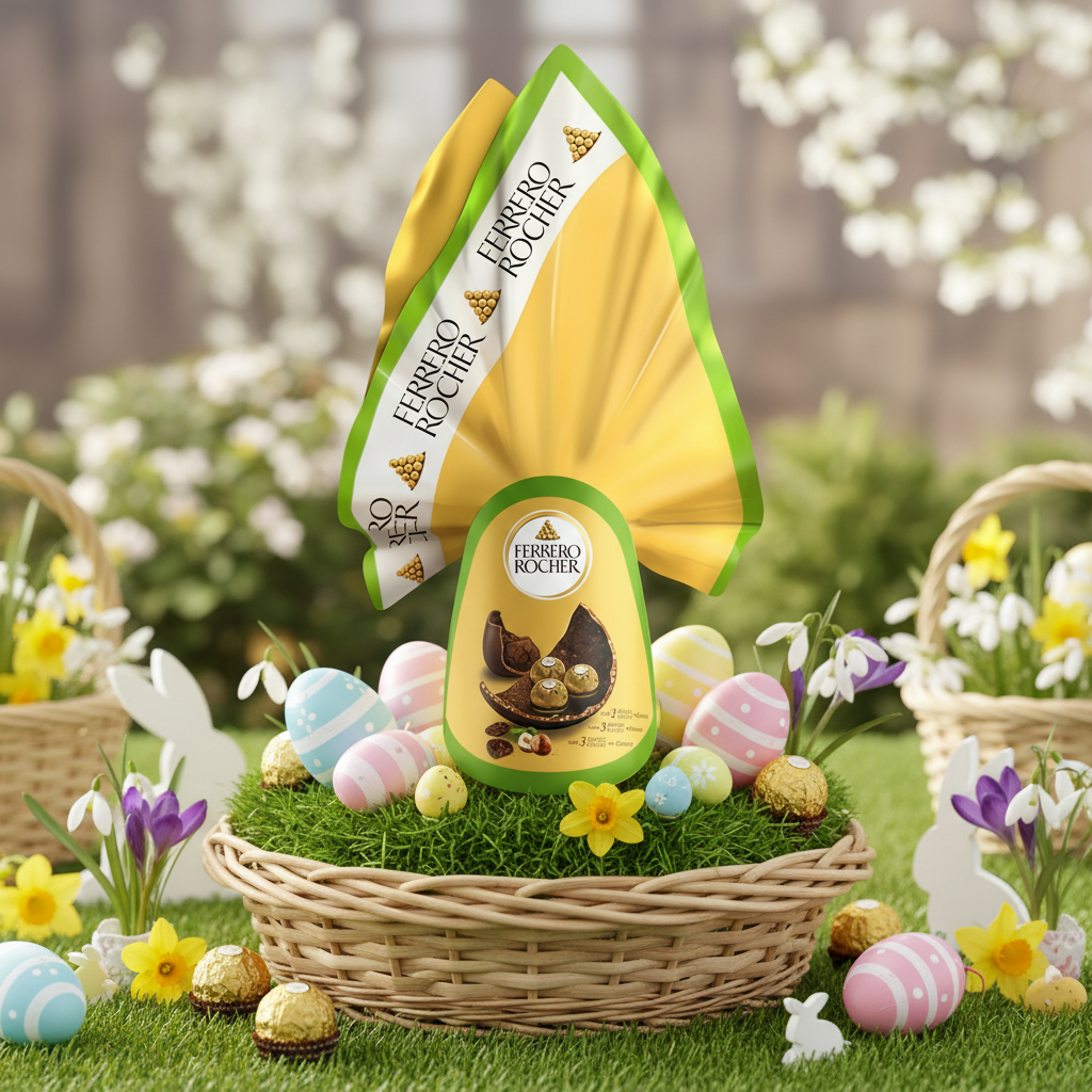 FERRERO ROCHER Flamma Ou de Ciocolata cu Praline 212.5g [4]