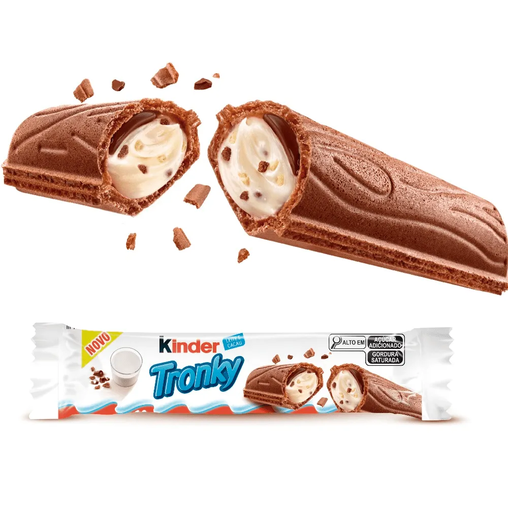 KINDER Tronky Napolitane din Cacao cu Crema de Lapte si Bucati de Biscuiti 48x18g [1]