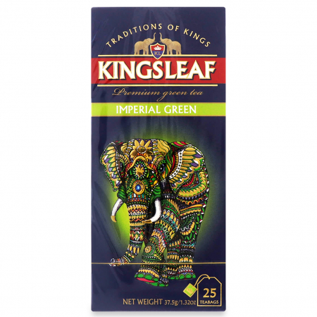 Ceai in Plic - KINGSLEAF Ceai Verde Premium Imperial Green 25 Plicuri 37.5g