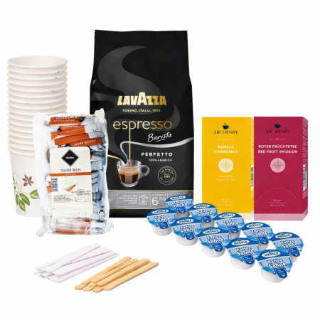 Pachete Bundle - Kit Barista Office Basic CAFEA PREMIUM - 9 produse