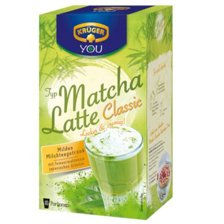 Ciocolată Caldă / Cappuccino - KRUGER Cappuccino Matcha Latte Classic 10x25g