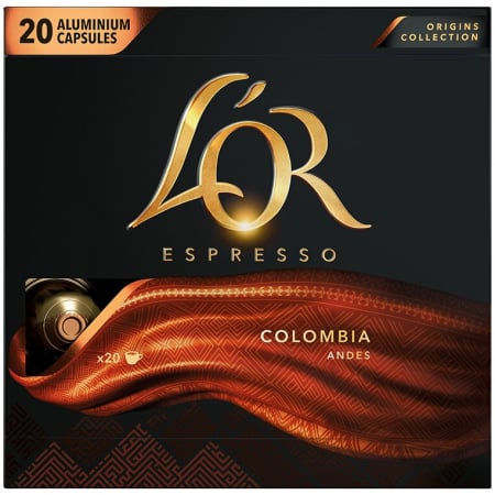Capsule cu Cafea - L'OR Capsule Espresso Colombia 20buc 104g - Compatibile Nespresso