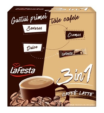 Mix-uri - LA FESTA Caffe Latte 3in1 Plic 24x15.6g