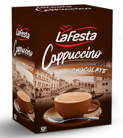 LA FESTA Cappuccino cu Gust de Ciocolata 10x12,5g [6]