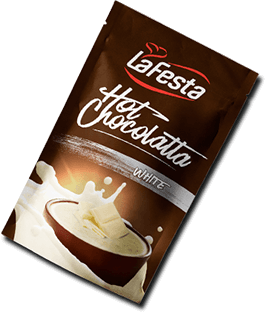 Ciocolată Caldă / Cappuccino - LA FESTA White Ciocolata Calda cu Gust de Ciocolata Alba Plic 10x25g