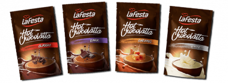 LA FESTA White Ciocolata Calda cu Gust de Ciocolata Alba Plic 10x25g [4]