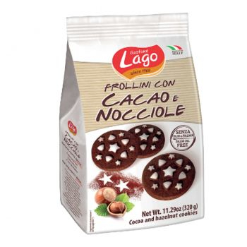Biscuiti & Fursecuri - LAGO Biscuiti Frollini cu Cacao si Alune 400g
