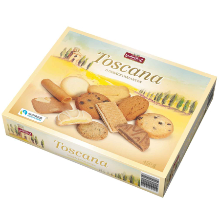 Fursecuri, Biscuiti si Turta Dulce - LAMBERTZ Fursecuri Asortate Toscana 450g